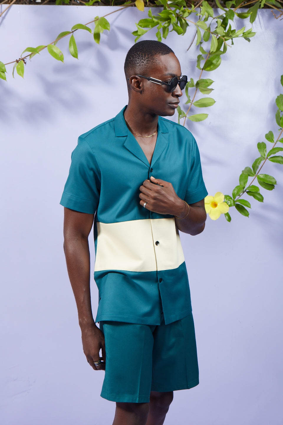 Green & Cream Shirt