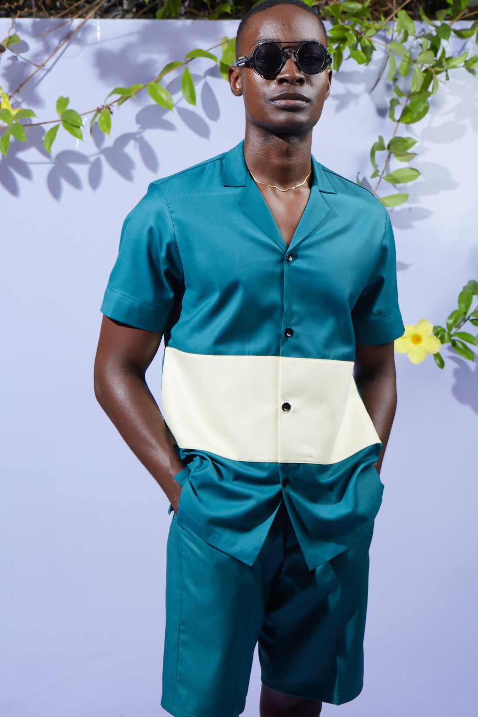 Green & Cream Shirt